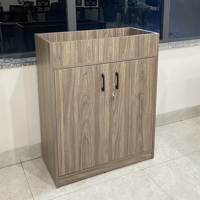 Tủ Tài Liệu Gỗ Để Cây Trang Trí Dạng Lửng - THS222