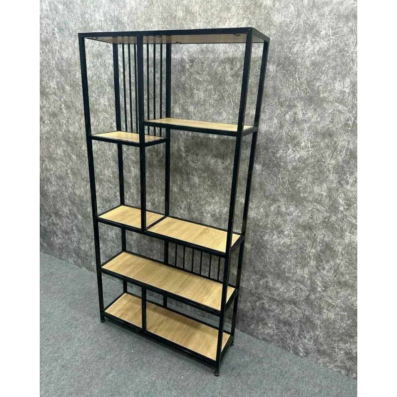 Tủ Tài Liệu Gỗ Kệ Trang Trí Khung Thép - THS223