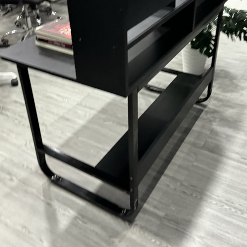Bàn Làm Việc Chân Sắt Có Kệ Sách - BLV6