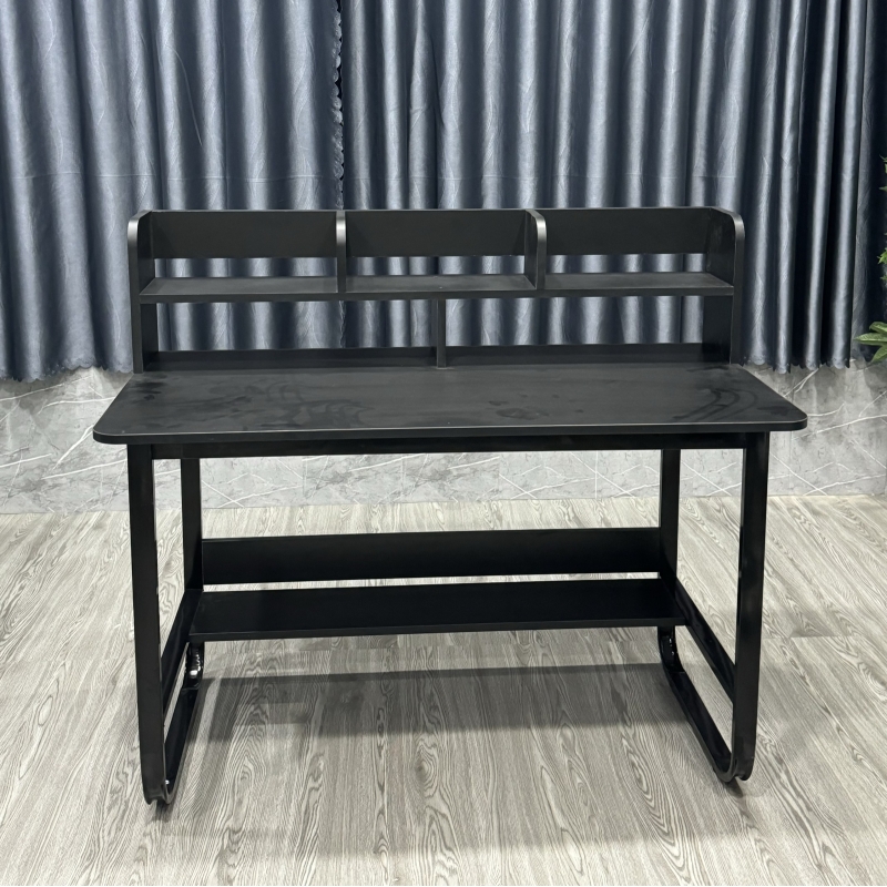 Bàn Làm Việc Chân Sắt Có Kệ Sách - BLV6