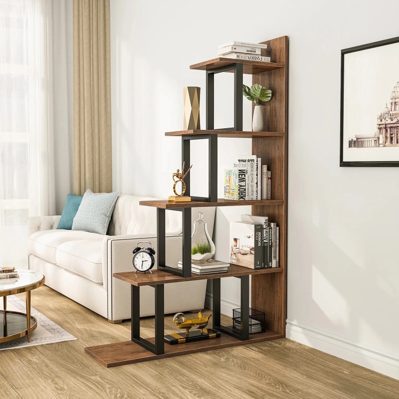 Tủ Tài Liệu Gỗ Kệ Góc Tường Hình Bậc Thang - THS228