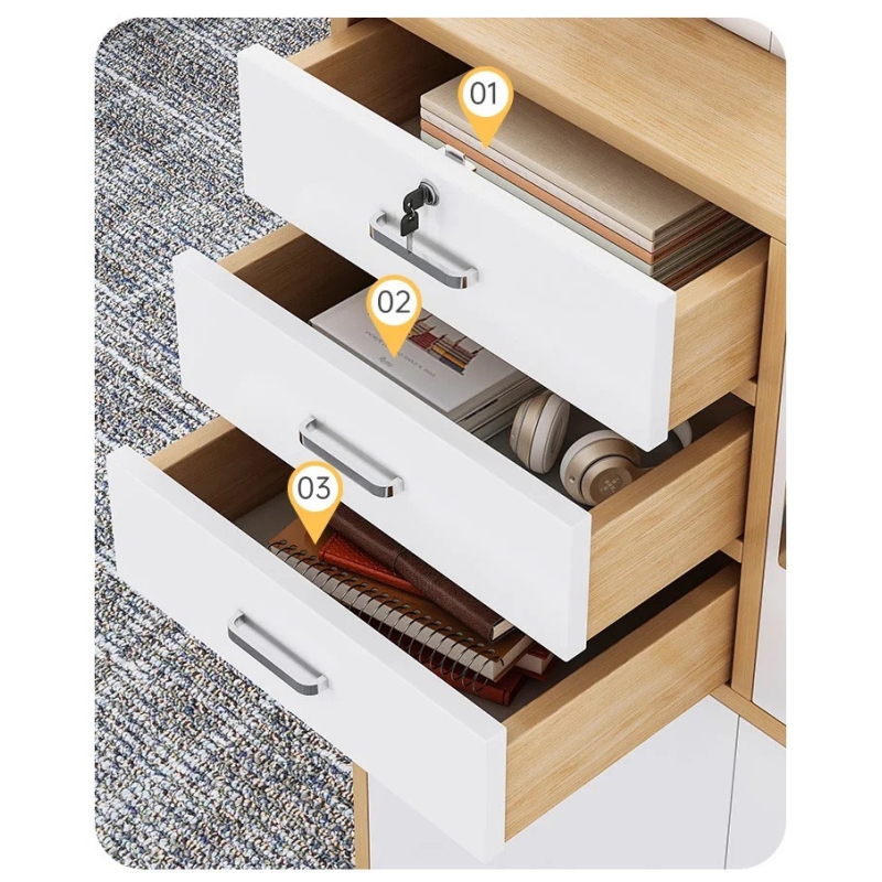 Tủ Tài Liệu Gỗ Thấp Nhiều Ngăn Đa Năng - THS229