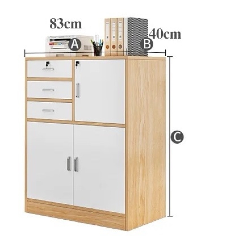 Tủ Tài Liệu Gỗ Thấp Nhiều Ngăn Đa Năng - THS229