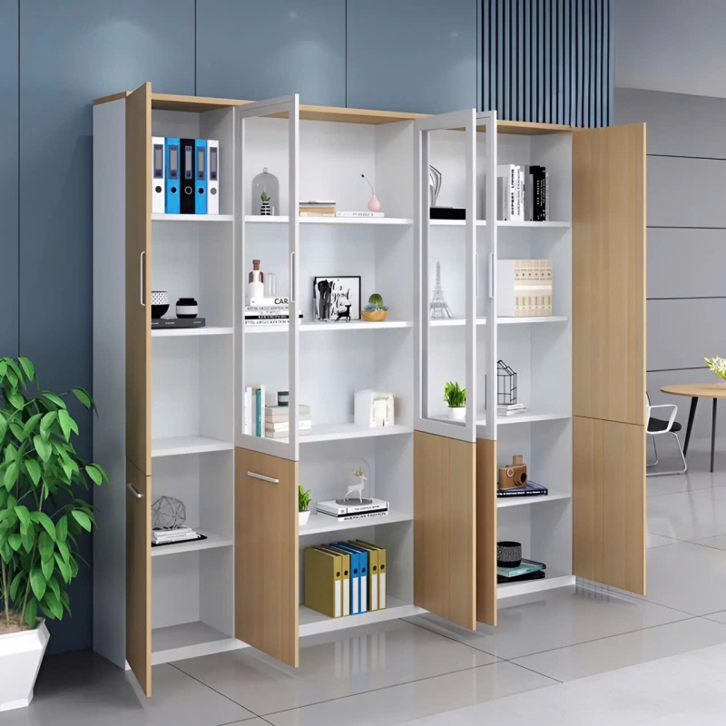 Tủ Tài Liệu Gỗ 5 Cánh Cho Văn Phòng - THS236