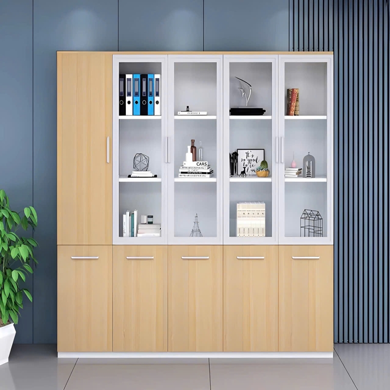 Tủ Tài Liệu Gỗ 5 Cánh Cho Văn Phòng - THS236