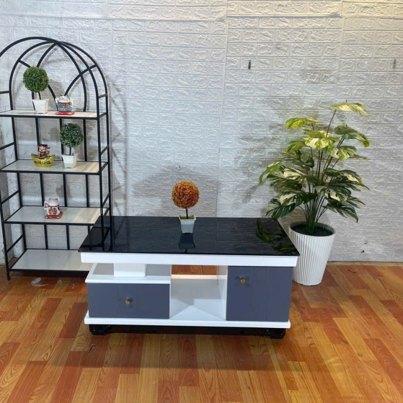 Bàn Trà Sofa Mặt Kính Cường Lực Có Hộc - BT23