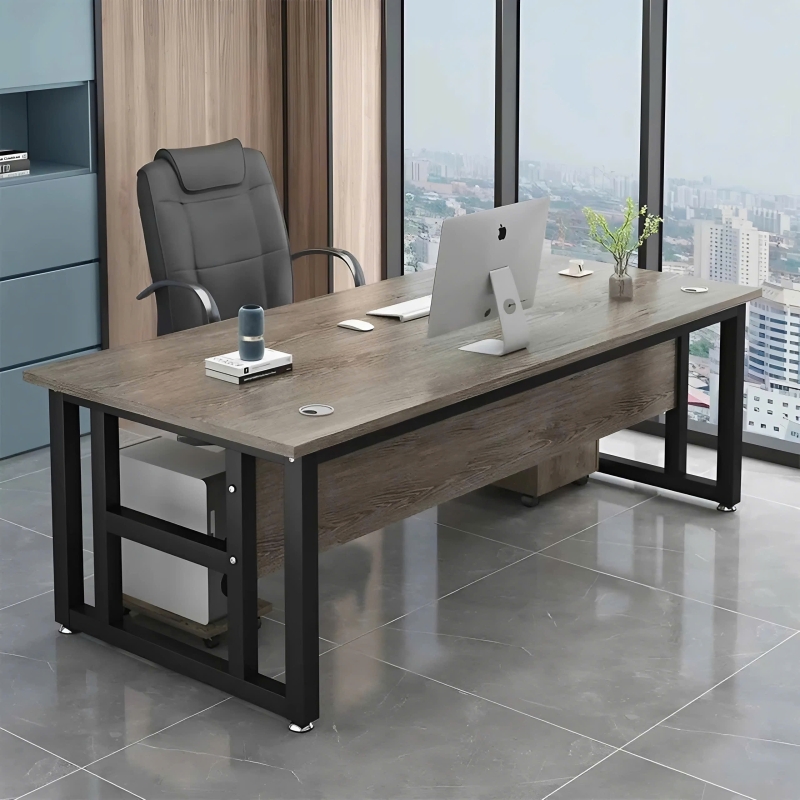Bàn Giám Đốc Chân Sắt Hộp Vuông - BGĐ8