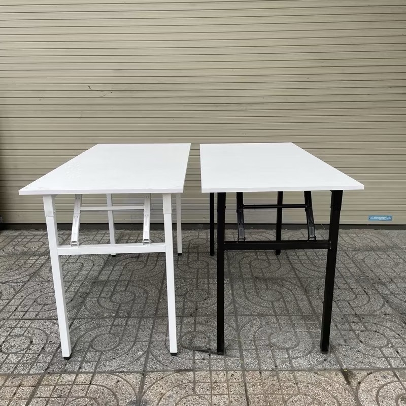 Bàn Làm Việc Chân Gấp Trắng - BLV13