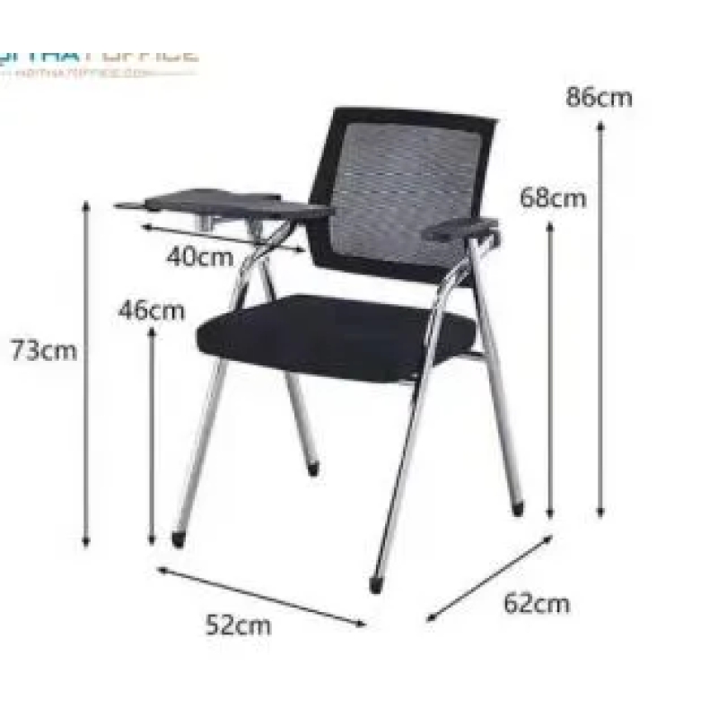Ghế Xếp Training Có Bảng Viết Chân Cố Định - GXEP5
