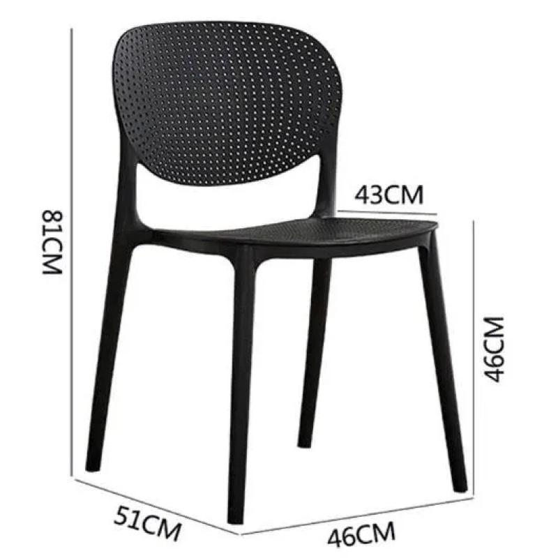 Ghế Cafe Tiếp Khách Nhựa Đúc Xếp Chồng - CF15